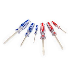 Philips® and Slotted Screwdriver Set with Acetate Handles (6-Piece)