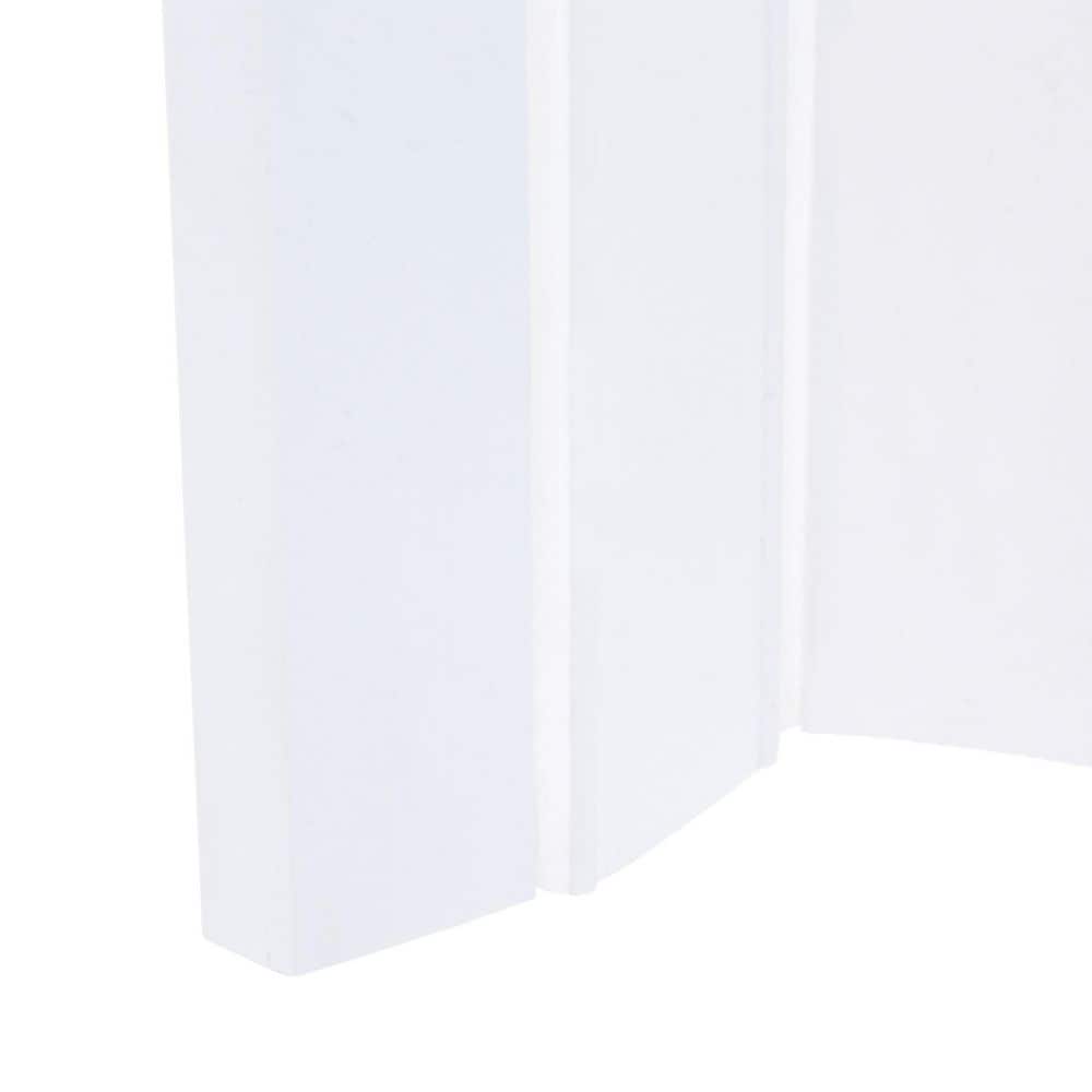 White Vinyl Prefinished Accordion Folding Closet Door
