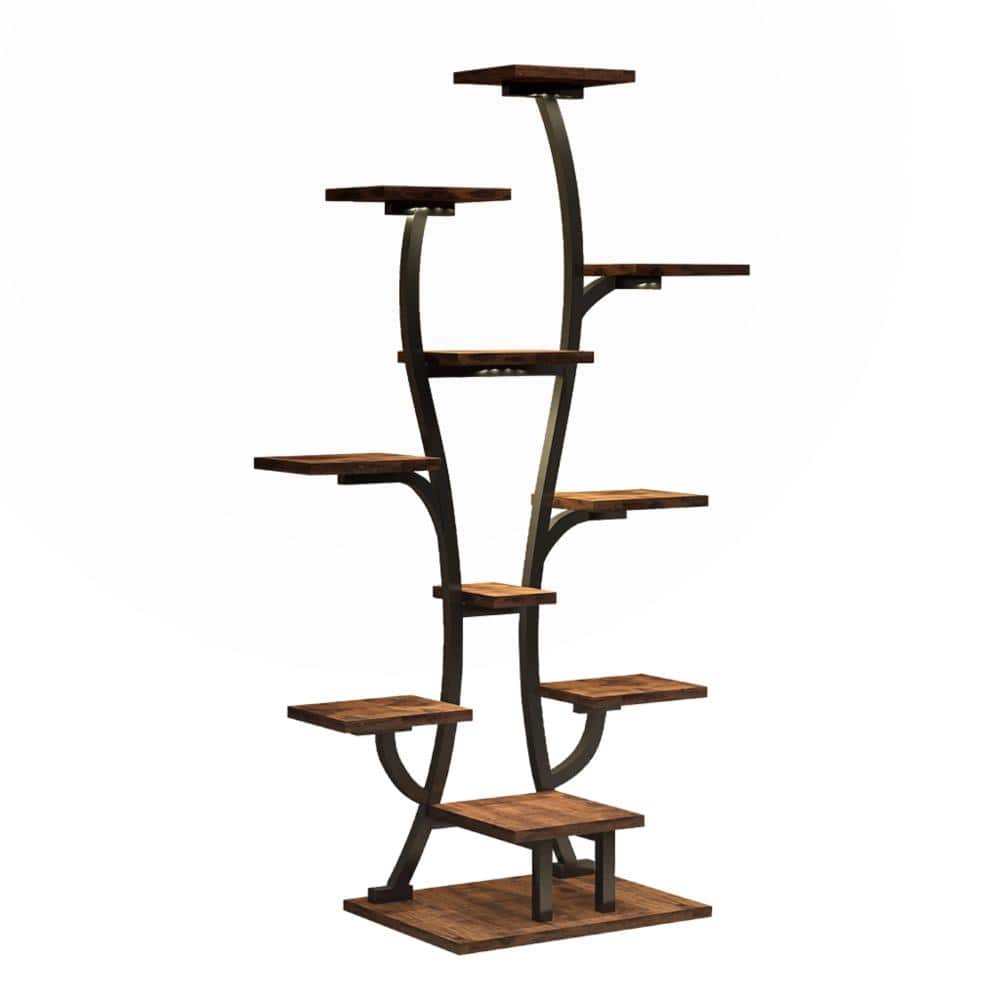 64.6 in. Vase Shape Plant Stand Indoor with Grow Lights Metal Plant Shelf Flower Holder Rack for Patio Garden Display price history on PriceWatchPro
