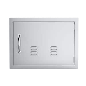 Classic Series 17 in. x 24 in. 304 Stainless Steel Horizontal Access Door with Vents