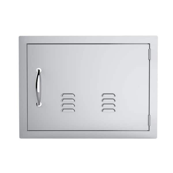 Classic Series 17 in. x 24 in. 304 Stainless Steel Horizontal Access Door with Vents
