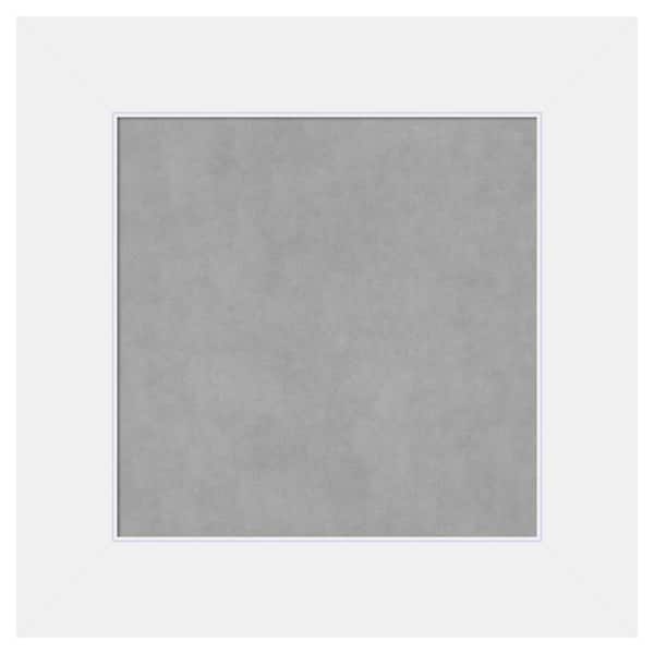 Amanti Art Corvino White 17 in. x 17 in. Framed Magnetic Board