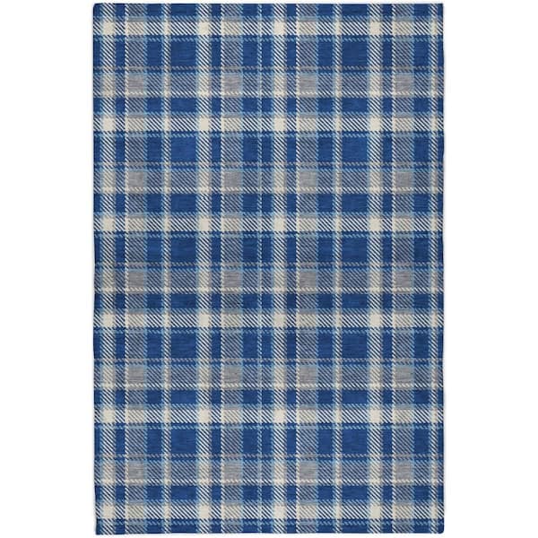 Dream Shag Premium Machine Washable Abstract ADS563 Navy 5 ft. x 7 ft. 6 in. Area Rug