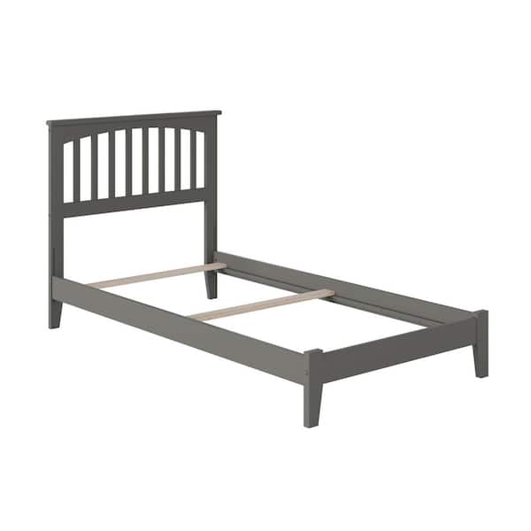 AFI Mission Twin XL Traditional Bed in Grey