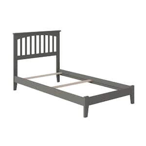 Mission Twin Traditional Bed in Grey