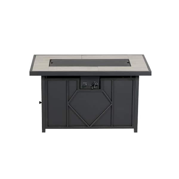 42 in. 60,000BTU Fire Pit Propane Gas Fire Pit Table Rectangular Tabletop