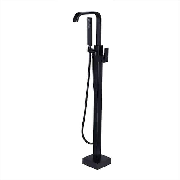 Single-Handle Freestanding Tub Faucet with Hand Shower in. Oil Rubbed Bronze