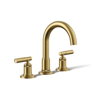 Torrington 8 in. Widespread Double Handle Bathroom Faucet in Vibrant Brushed Moderne Brass