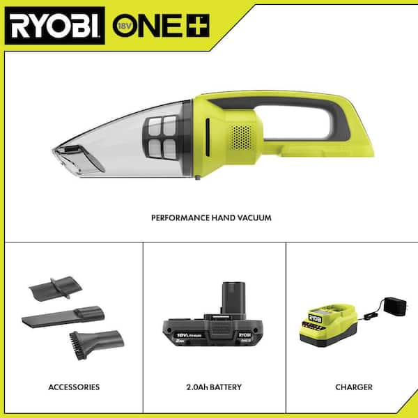 Ryobi 18-V Cordless EVERCHARGE Hand Vacuum Compact Battery Wall Adapter /Charger 