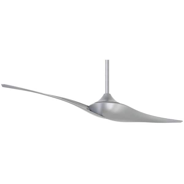 MINKA-AIRE Wave II 60 in. Indoor Silver Ceiling Fan with Remote Control