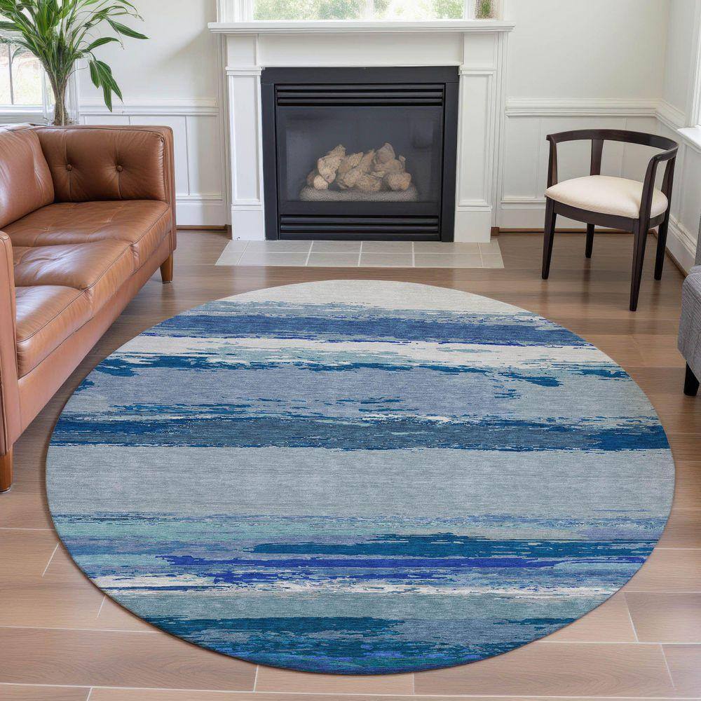 Addison Rugs Mayfield Premium Machine Washable Abstract AMF1280 Blue 8 ...