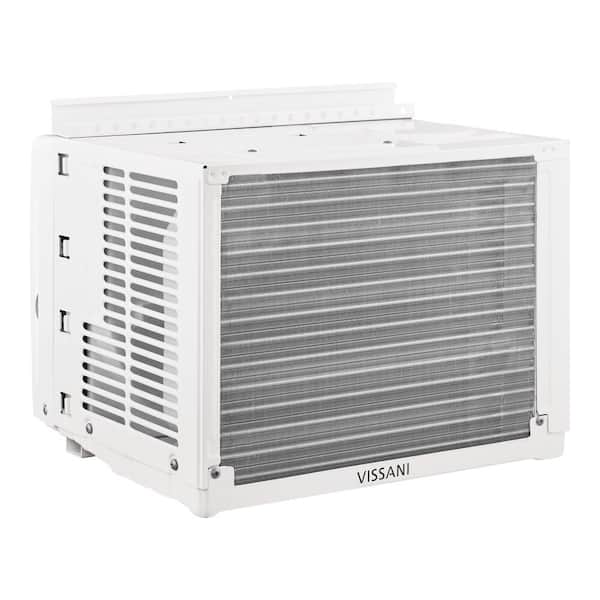 Vissani - 5,000 BTU 115-Volt Window Air Conditioner for 150 sq. ft. Rooms in White