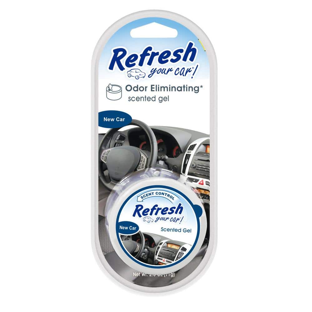 Refresh Your Car 2.5 oz. New Car Odor Eliminating Scented Gel Can