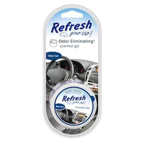 Refresh Your Car 09902 Dual Scent Gel Can 5 oz Midnight Black Ice Storm