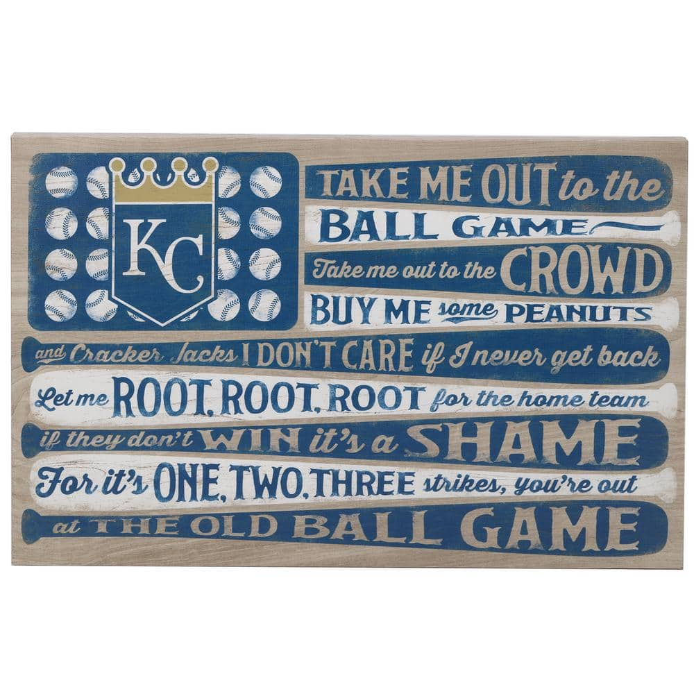 Open Road Brands Kansas City Royals Base Wood Wall Decor 90181645-s - The  Home Depot