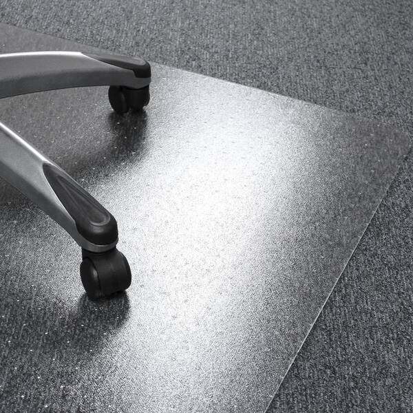 Valuemat Plus Clear 48 in. x 60 in. Polycarbonate Rectangular Indoor Chair Mat for Low Pile Carpets