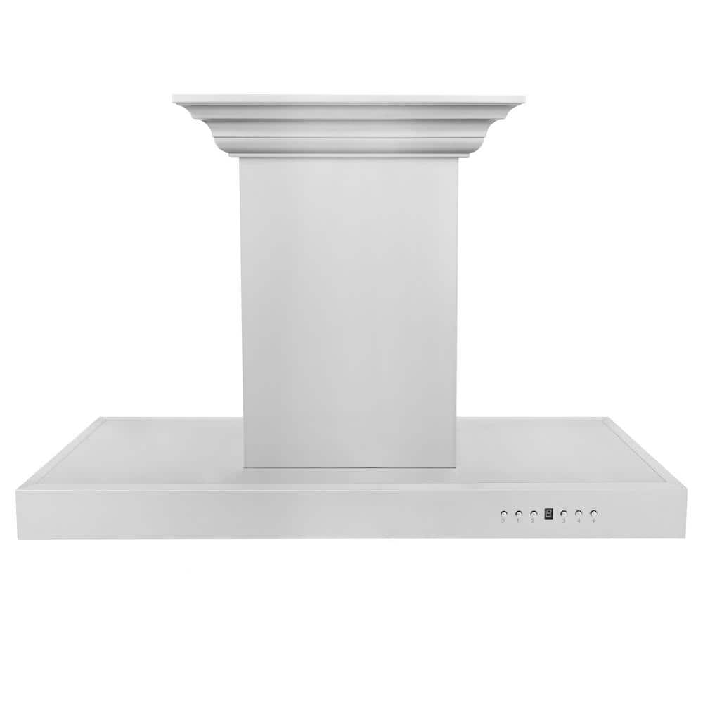 30" Stainless Steel Island Range Hood with Built-in Speakers