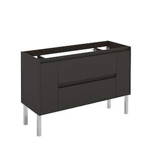 Ambra 120F 47.5 in. W x 17.6 in. D x 32.4 in. H Bath Vanity Cabinet Only in Anthracite