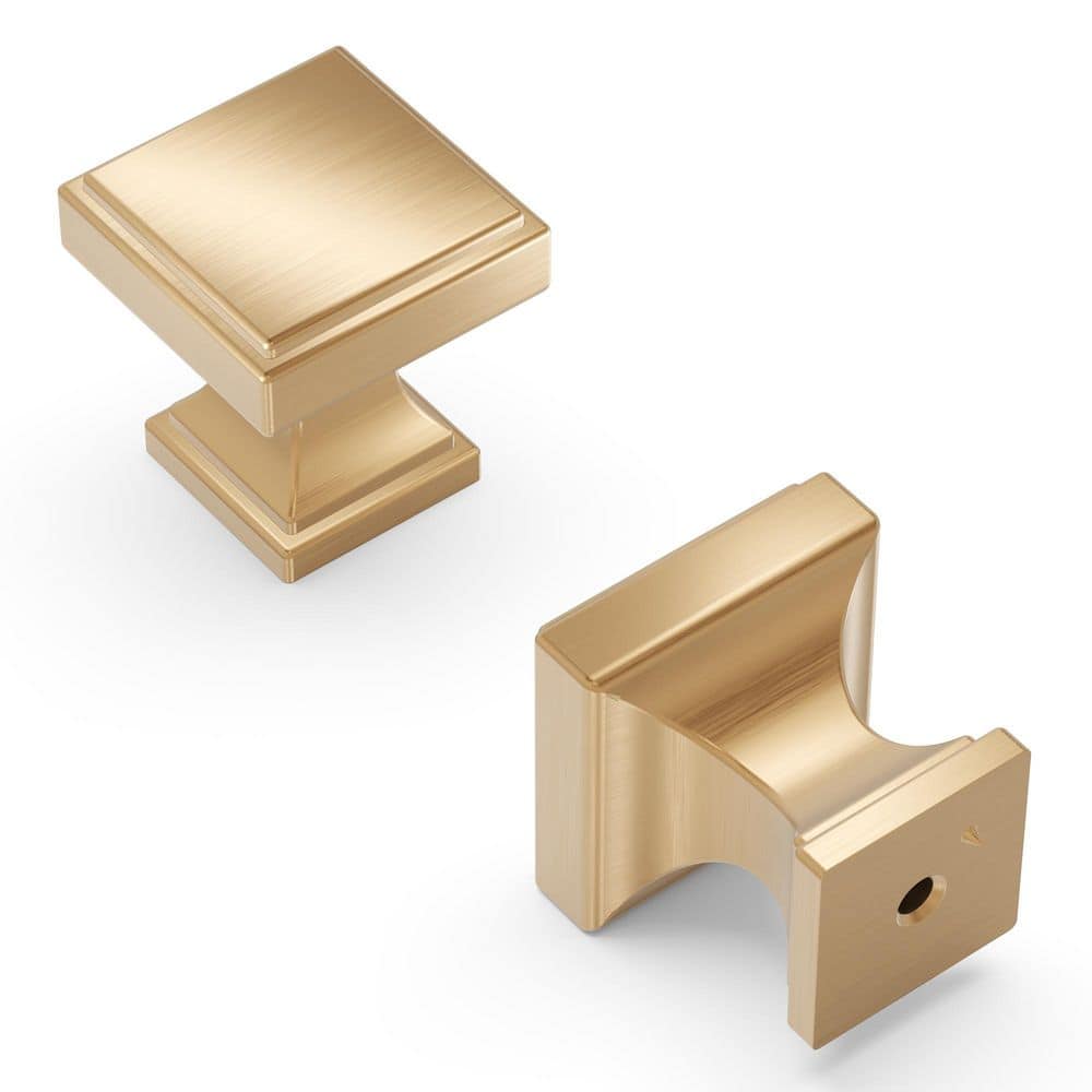 Brownstone Collection Knob 1.13 Inch x 1.13 Inch Champagne Bronze Finish Square Cabinet Knob price history on PriceWatchPro