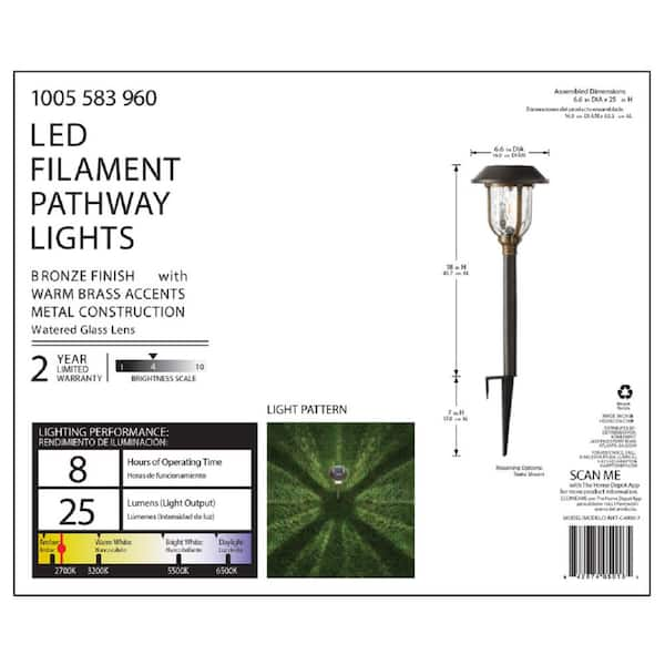 25 lumen solar on sale pathway lights