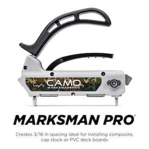 Marksman Pro - Hidden Deck Fastener Installation Tool - 3/16 in. Spacing for Cedar and Composite Deck Boards
