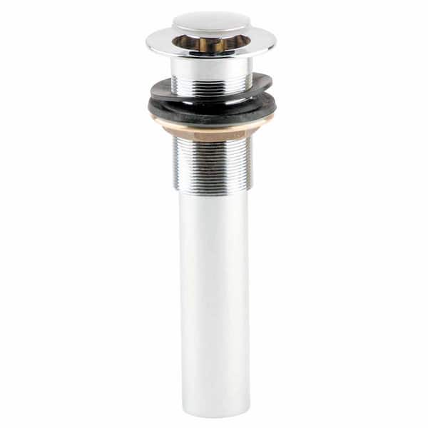 RENOVATORS SUPPLY MANUFACTURING Pop-Up Sink Drain No Overflow Solid Brass in Chrome
