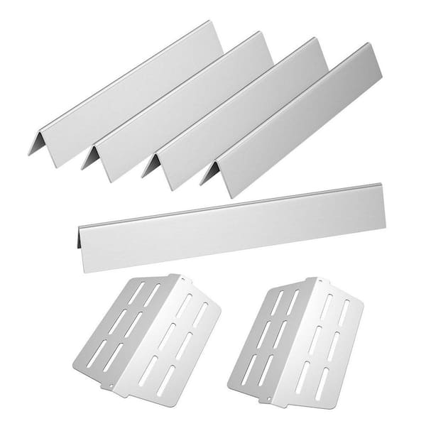 17.5 in. Stainless Steel Flavorizer Bars Replacement for Weber Genesis 300 Series with Front Control Knob(7-Pack)