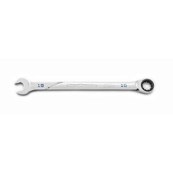 15 mm Metric 120XP Universal Spline XL Combination Ratcheting Wrench