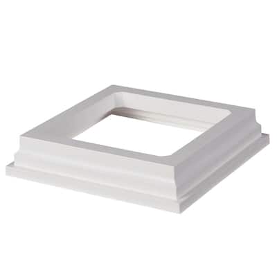 HavenView CountrySide 5 in. x 5 in. Tranquil White PVC Post Sleeve Base Moulding