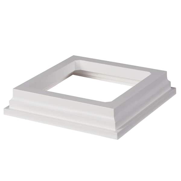 Fiberon CountrySide 5 in. x 5 in. Tranquil White PVC Post Sleeve Base Moulding