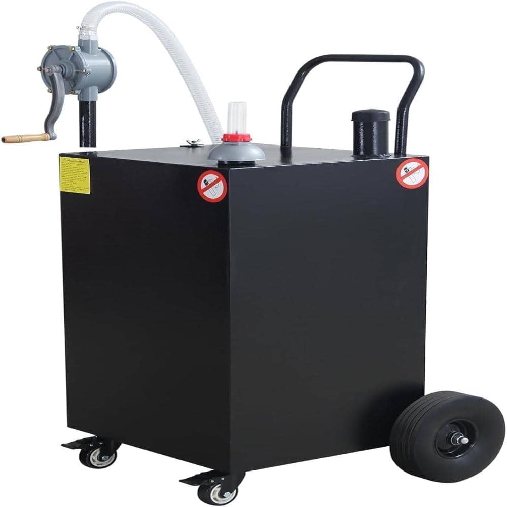 50 Gallon Fuel Caddy, Gas Storage Tank On 4 Wheels, Portable Gas Caddy with Manual Transfer Pump price history on PriceWatchPro