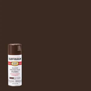 12 oz. Protective Enamel Gloss Leather Brown Spray Paint (6-Pack)
