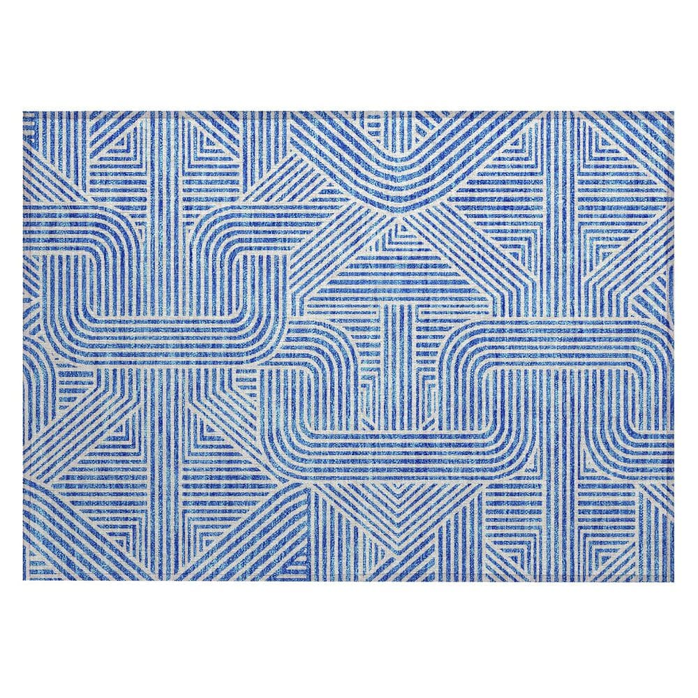 Chantille Machine Washable Indoor/Outdoor Abstract ACN917 Blue 1 ft. 8 in. x 2 ft. 6 in. Area Rug price history on PriceWatchPro