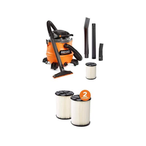 16 Gal. 6.5 Peak HP NXT Shop Vacuum with Detachable Blower and General Debris Filter VF4200 (2-Pack)