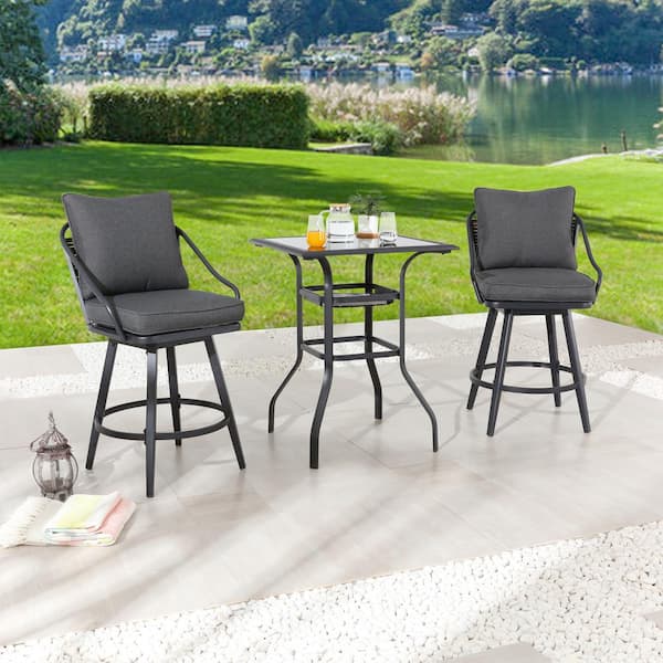 3 piece bar discount height bistro set