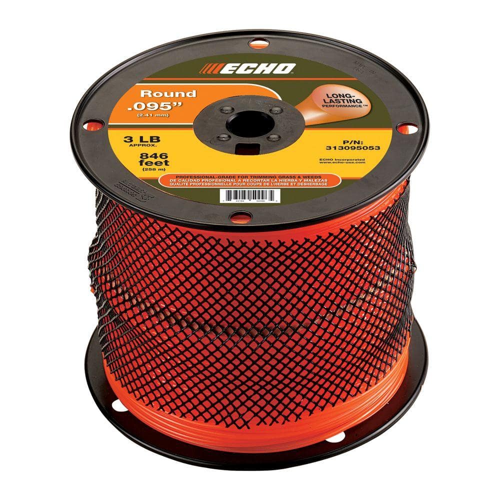ECHO 0.095 in. x 846 ft. Medium Spool Round Trimmer Line 313095053 - The  Home Depot