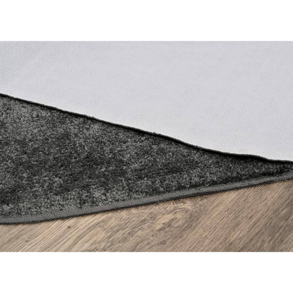 Garland Gramercy Cinder Gray 3-Piece Washable Bathroom Rug Set