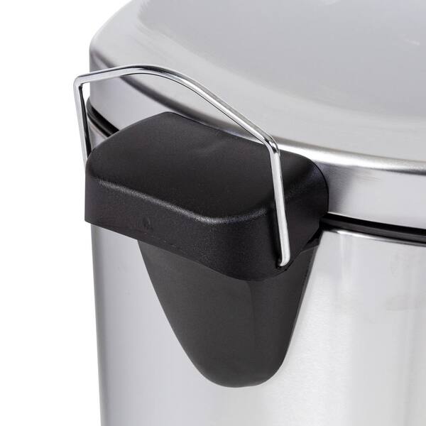 Best Buy: Honey-Can-Do 58 Liter Tall and Wide Stainless Steel Step Trash Can  with Lid Silver TRS-09336