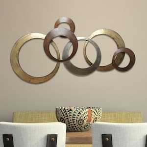 Metallic Rings Wall Decor