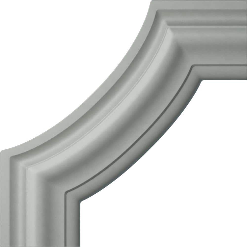 8" White Polyurethane Crown Moulding Corner