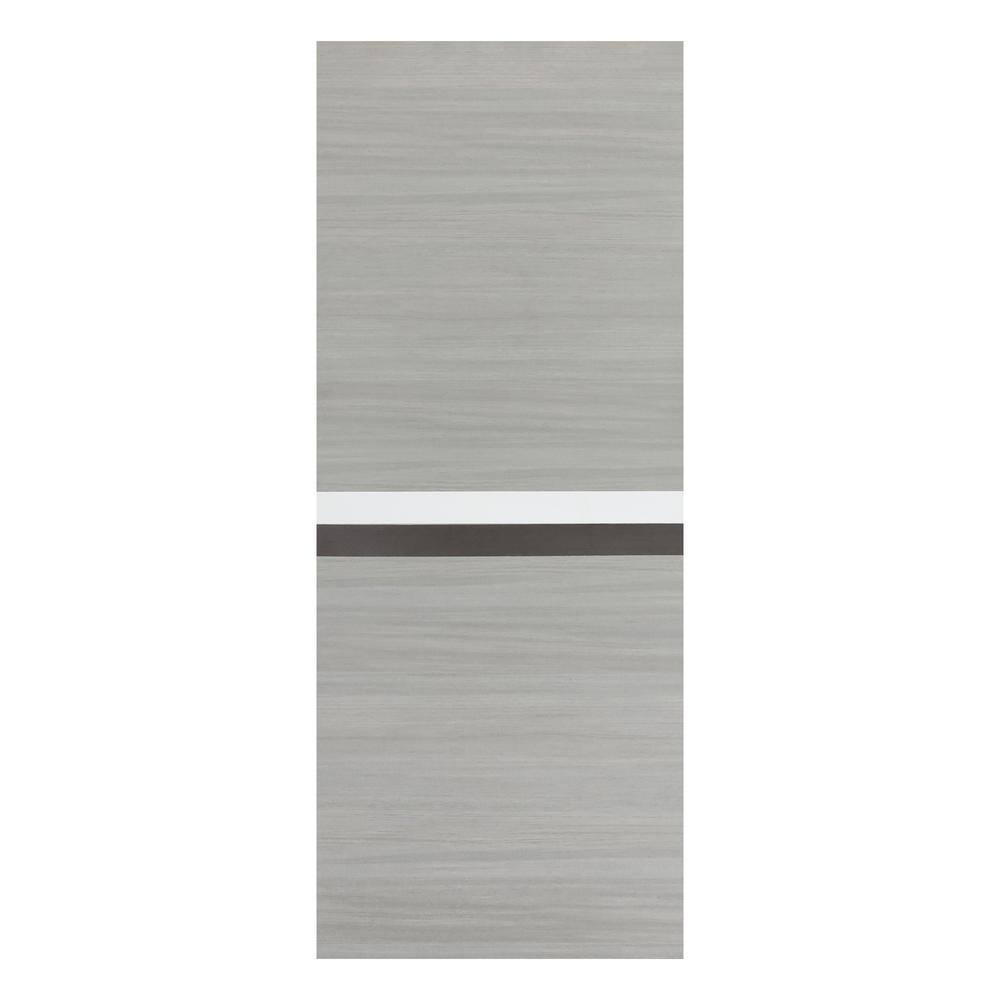 Nivencai 32 in. x 80 in. Waterproof and MoistureProof Gray Finished MDF Barn Door Slab with