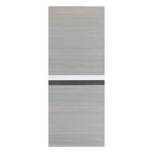 24 in. x 80 in. Waterproof and Moisture-Proof Gray Finished MDF Barn Door Slab with Melamine Protective Layer, Only Slab