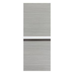 32 in. x 80 in. Waterproof and Moisture-Proof Gray Finished MDF Barn Door Slab with Melamine Protective Layer, Only Slab