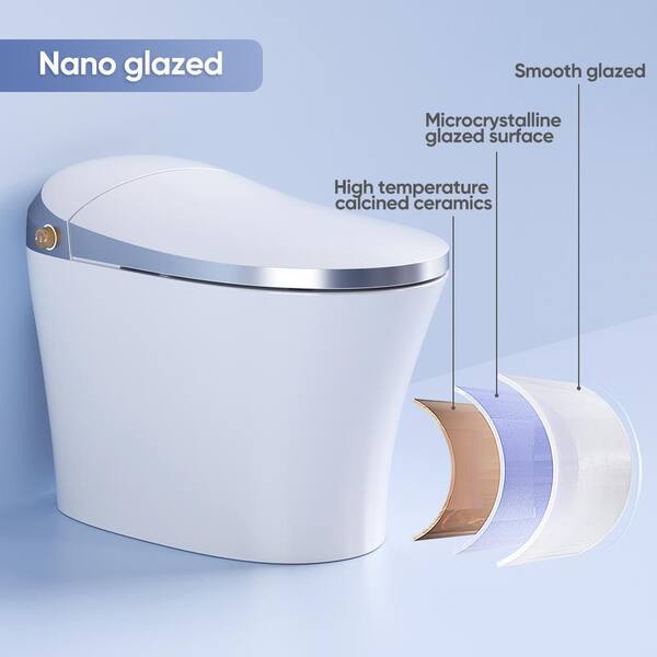 Smart Toilet with Automatic Flush and Heated Toilet Seat HR-T20