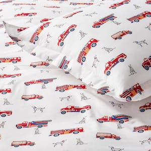 Company Kids™ Fireman's Best Friend Multicolored Organic Cotton Percale Comforter Set