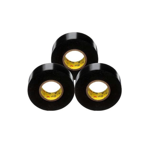 Super 33+ 3/4 in. x 66 ft. Vinyl Electrical Tape, Black (3-Pack)