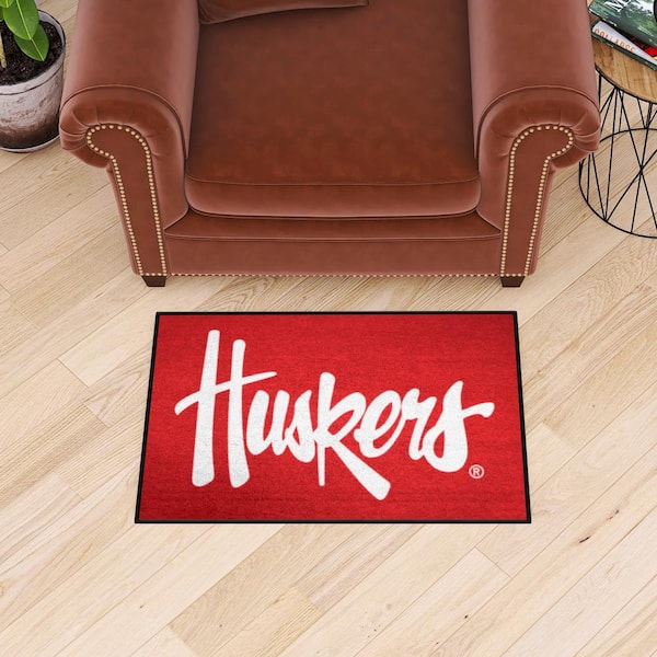 Nebraska Cornhuskers Starter Mat Accent Rug - 19in. x 30in.