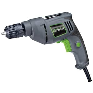 4.2 Amp Variable Speed Reversible Electric Drill with 3/8 in. Keyless Chuck, Rubberized Grip and Lock-On Button