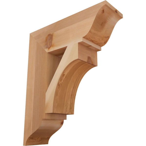 Ekena Millwork 5.5 in. x 24 in. x 20 in. Western Red Cedar Westlake Traditional Smooth Bracket