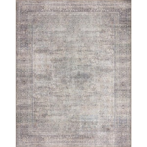 Wynter Silver/Charcoal 2 ft. 6 in. x 7 ft. 6 in. Oriental Printed Runner Rug